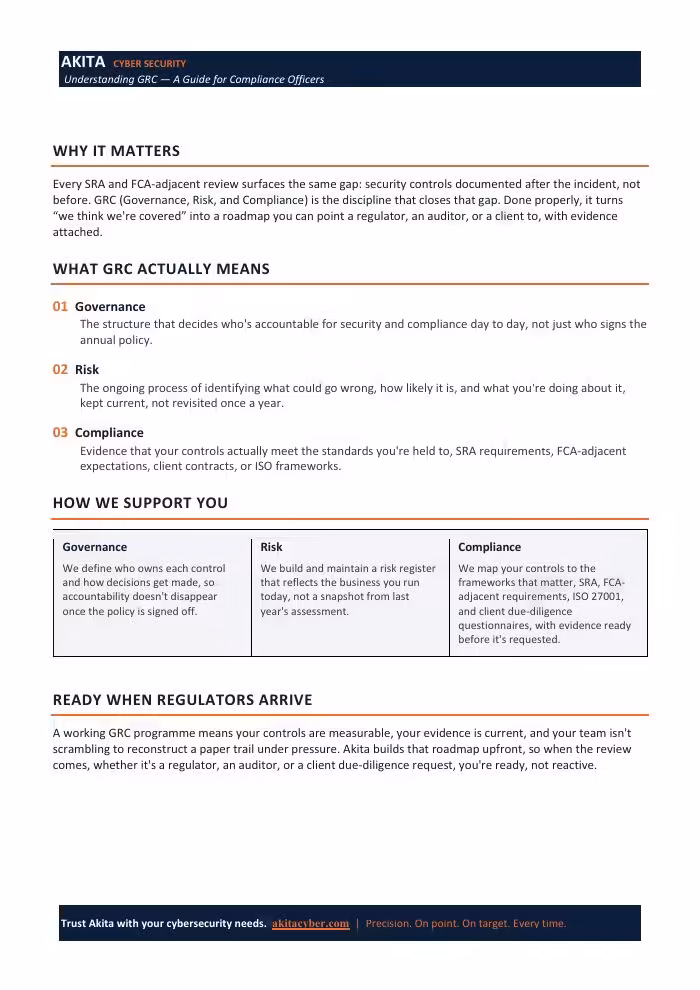 Cover of Understanding GRC: A Guide for Compliance Officers