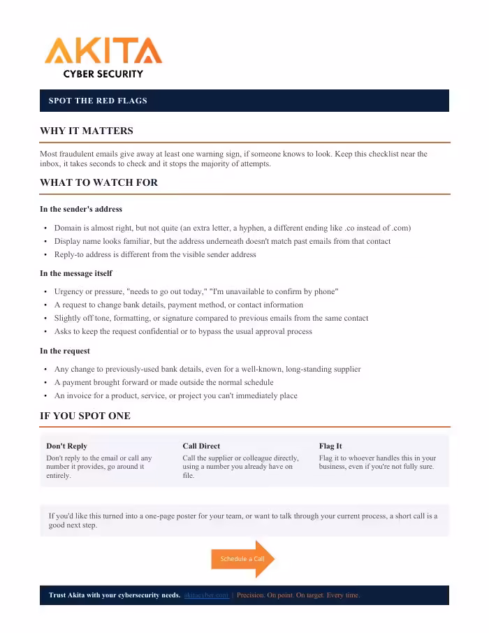 Cover of Invoice & Payment Fraud: Spot the Red Flags