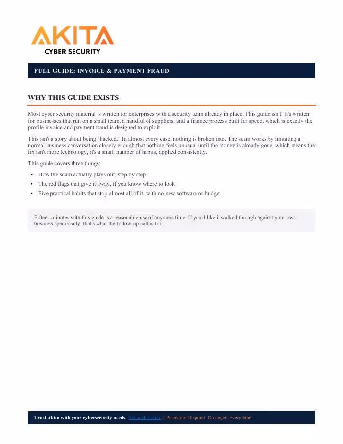 Cover of Full Guide: Invoice & Payment Fraud