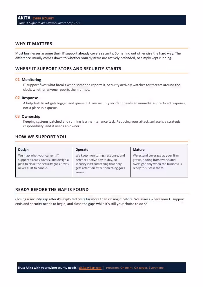 Cover of Why IT Support Alone Won’t Stop Security Incidents